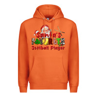 Carrot santas favorite softball player Premium Hoodie - CowGirlArtShop