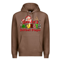 Chestnut santas favorite softball player Premium Hoodie - CowGirlArtShop