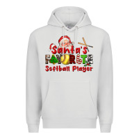 Dove Grey santas favorite softball player Premium Hoodie - CowGirlArtShop