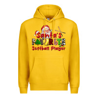 Lemon santas favorite softball player Premium Hoodie - CowGirlArtShop