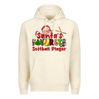 Sandshell santas favorite softball player Premium Hoodie - CowGirlArtShop