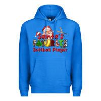 True Royal santas favorite softball player Premium Hoodie - CowGirlArtShop