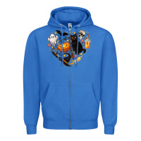 True Royal Halloween Heart Zipper Hoodie - texasbilliewilder