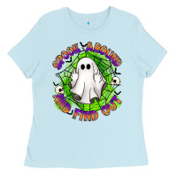 Baby Blue spook aound and find out Ladies Tee - Artiststas