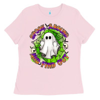 Bubblegum Pink spook aound and find out Ladies Tee - Artiststas