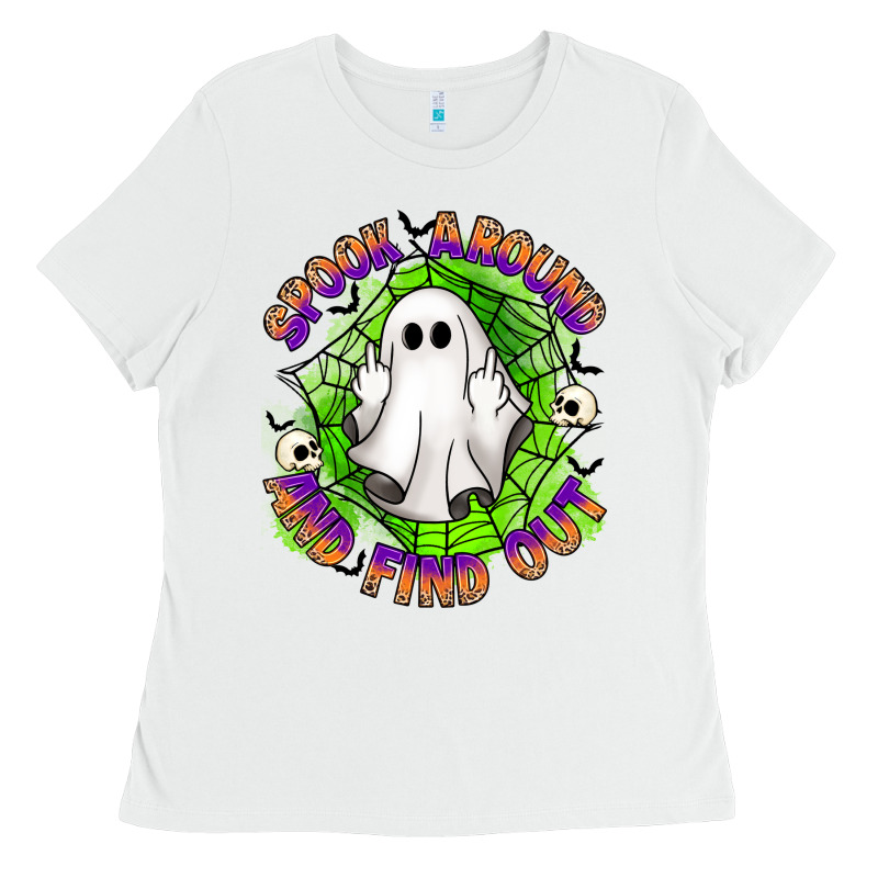 Spook Aound And Find Out Ladies Tee by Artiststas | Teevron