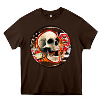 Chocolate Brown firefighter coasters Heavy Core Tee - AdoDesignShop