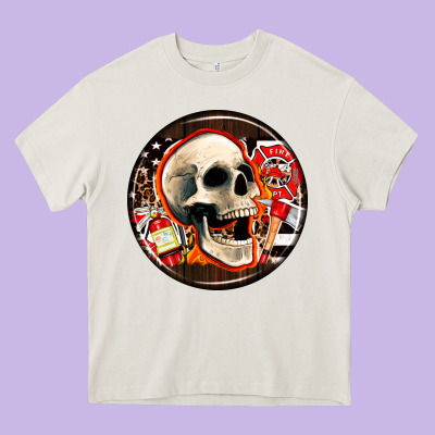 Firefighter Coasters Heavy Core Tee Designed By Adodesignshop