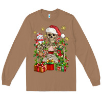 Toasted Coconut Skeleton Christmas Element Snowman Awda Long Sleeve Tee - BundleAndBundleShop