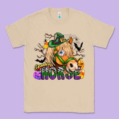 Spooky Horse Classic Tee Designed By Cowhidedigitalart
