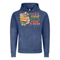 Vintage Denim it's a good day to read a book Vintage Hoodie - MaliasSmallBusiness
