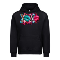 Black Western Xoxo Urban Hoodie - FaDigitalArtStudio