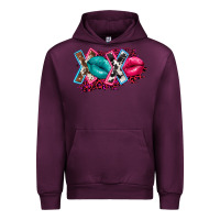 Mauve Wine Western Xoxo Urban Hoodie - FaDigitalArtStudio