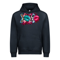 Navy Western Xoxo Urban Hoodie - FaDigitalArtStudio
