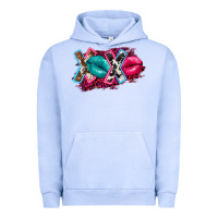 Pigment Grape Ice Western Xoxo Urban Hoodie - FaDigitalArtStudio
