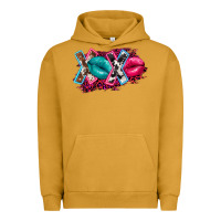 Pigment Peanut Butter Western Xoxo Urban Hoodie - FaDigitalArtStudio