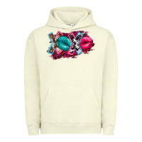 Pigment Pistachio Western Xoxo Urban Hoodie - FaDigitalArtStudio