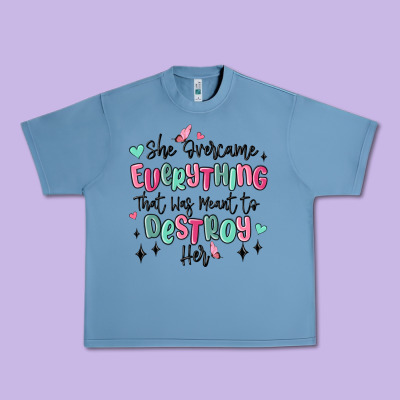 She Overcame Everything That Was Meant To Destroy Urban Heavy Tee Designed By Maliassmallbusiness