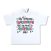 White she overcame everything that was meant to destroy Urban Heavy Tee - MaliasSmallBusiness