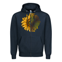 Navy They Whispered To Her You Can't Withstand Zipper Hoodie - texasbilliewilder