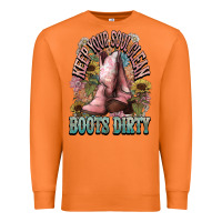 Carrot Keep your soul clean boots dirty Cowboy western Premium Sweatshirt - HowdyJamesFarm