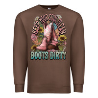 Chestnut Keep your soul clean boots dirty Cowboy western Premium Sweatshirt - HowdyJamesFarm