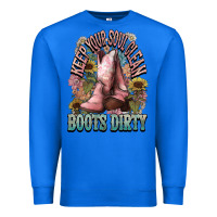 True Royal Keep your soul clean boots dirty Cowboy western Premium Sweatshirt - HowdyJamesFarm