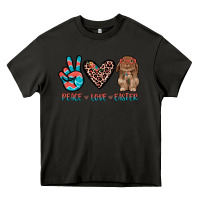 Asphalt peace love easter Heavy Core Tee - JahusDesignShop