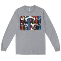 Heather Grey cowhide, leopard serape backgraund Long Sleeve Tee - JahusDesignShop