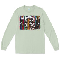 Matcha cowhide, leopard serape backgraund Long Sleeve Tee - JahusDesignShop