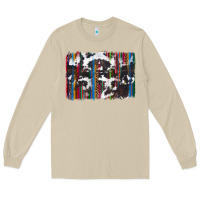 Mushroom cowhide, leopard serape backgraund Long Sleeve Tee - JahusDesignShop