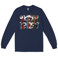 Navy cowhide, leopard serape backgraund Long Sleeve Tee - JahusDesignShop