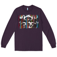 Plum cowhide, leopard serape backgraund Long Sleeve Tee - JahusDesignShop