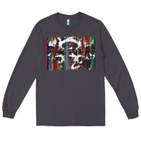 Smoke cowhide, leopard serape backgraund Long Sleeve Tee - JahusDesignShop