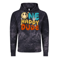 Cloud Black one happy dude Vintage Hoodie - MaliasSmallBusiness