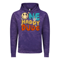 Cloud Purple one happy dude Vintage Hoodie - MaliasSmallBusiness