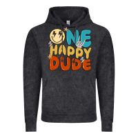 Vintage Black one happy dude Vintage Hoodie - MaliasSmallBusiness