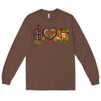Chestnut Peace Love Fiesta Long Sleeve Tee - BundleAndBundleShop