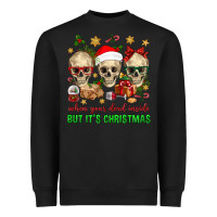 Black When Your Dead Inside But It's Christmas Heavyweight Sweatshirt - BundleAndBundleShop