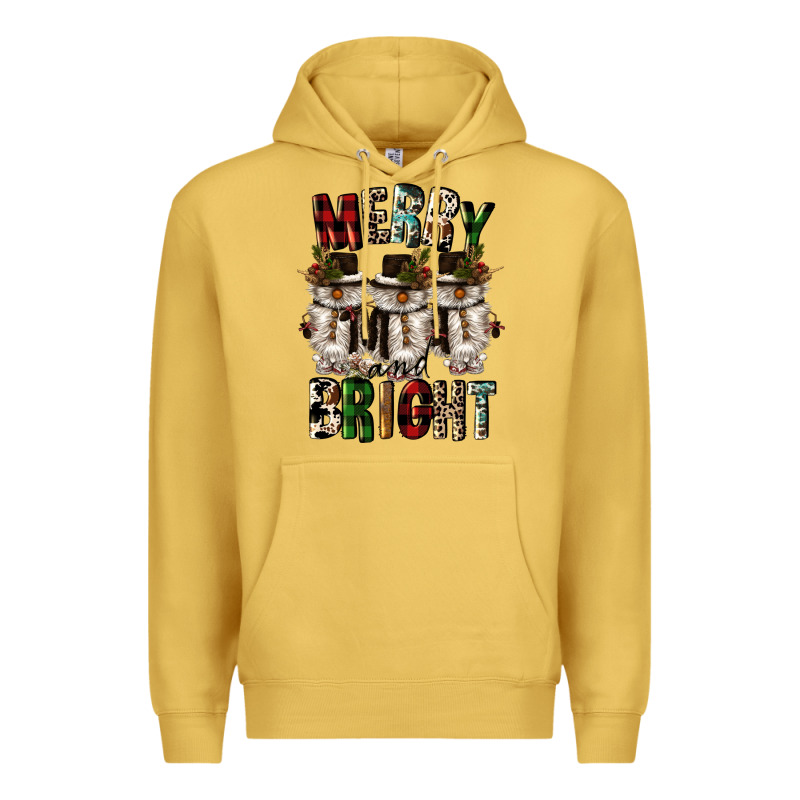 Merry And Bright Premium Hoodie by CowGirlArtShop | Teevron