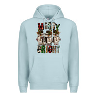 Blue Mist merry and bright Premium Hoodie - CowGirlArtShop