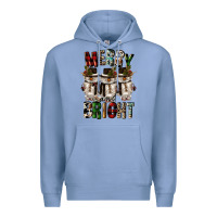 Colony Blue merry and bright Premium Hoodie - CowGirlArtShop