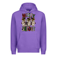 Purple merry and bright Premium Hoodie - CowGirlArtShop