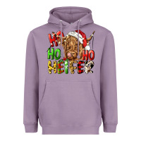 Lavender ho ho ho heifer Heavyweight Hoodie - CowGirlArtShop