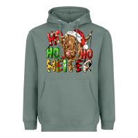 Sage ho ho ho heifer Heavyweight Hoodie - CowGirlArtShop
