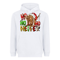 White ho ho ho heifer Heavyweight Hoodie - CowGirlArtShop
