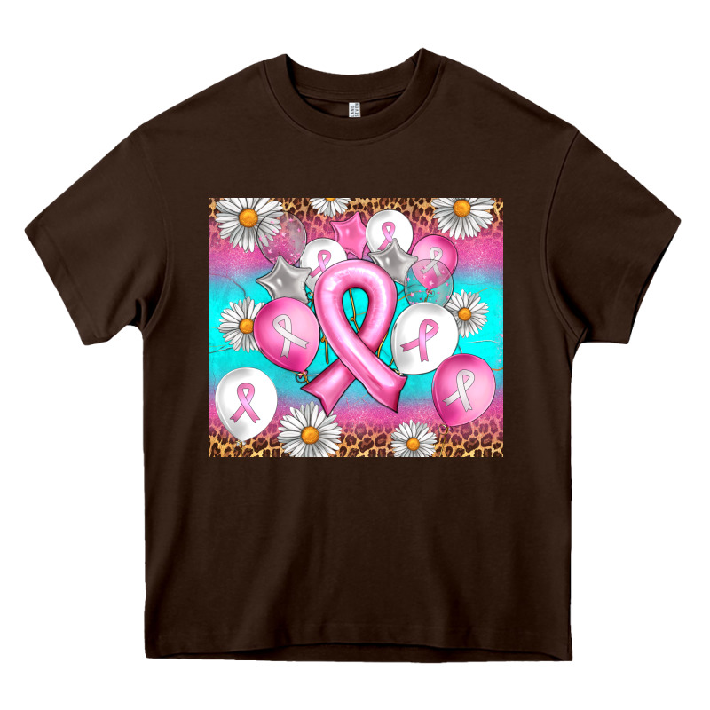Breast Cancer Balloon Heavy Core Tee by Artiststas | Teevron