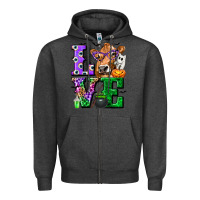 Charcoal Heather love cow halloween tbw Zipper Hoodie - texasbilliewilder