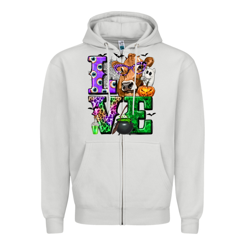 Love Cow Halloween Tbw Zipper Hoodie by texasbilliewilder | Teevron