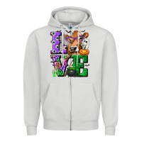 Dove Grey love cow halloween tbw Zipper Hoodie - texasbilliewilder